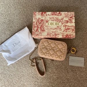 Christian Dior Studded Lady Dior Camera Bag